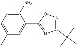 2-(3-tert-butyl-1,2,4-oxadiazol-5-yl)-4-methylaniline Structure