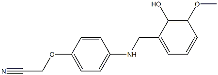 2-(4-{[(2-hydroxy-3-methoxyphenyl)methyl]amino}phenoxy)acetonitrile 구조식 이미지