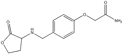 2-(4-{[(2-oxooxolan-3-yl)amino]methyl}phenoxy)acetamide 구조식 이미지