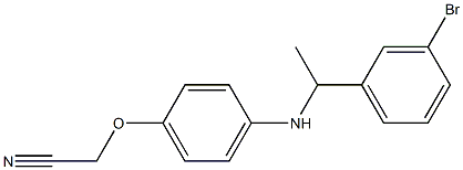 2-(4-{[1-(3-bromophenyl)ethyl]amino}phenoxy)acetonitrile 구조식 이미지