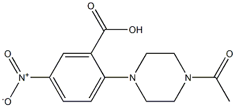 2-(4-acetylpiperazin-1-yl)-5-nitrobenzoic acid Structure