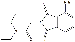 2-(4-amino-1,3-dioxo-2,3-dihydro-1H-isoindol-2-yl)-N,N-diethylacetamide 구조식 이미지