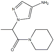 2-(4-amino-1H-pyrazol-1-yl)-1-(piperidin-1-yl)propan-1-one 구조식 이미지