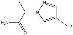 2-(4-amino-1H-pyrazol-1-yl)propanamide Structure