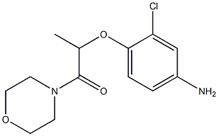 2-(4-amino-2-chlorophenoxy)-1-(morpholin-4-yl)propan-1-one 구조식 이미지