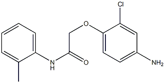 2-(4-amino-2-chlorophenoxy)-N-(2-methylphenyl)acetamide 구조식 이미지