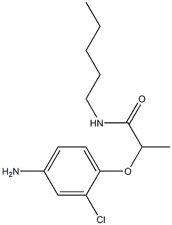 2-(4-amino-2-chlorophenoxy)-N-pentylpropanamide 구조식 이미지