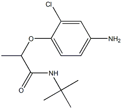 2-(4-amino-2-chlorophenoxy)-N-tert-butylpropanamide 구조식 이미지