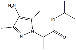 2-(4-amino-3,5-dimethyl-1H-pyrazol-1-yl)-N-(propan-2-yl)propanamide Structure