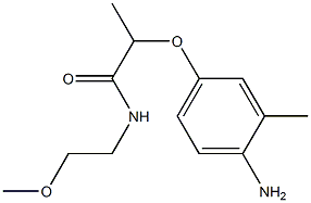 2-(4-amino-3-methylphenoxy)-N-(2-methoxyethyl)propanamide 구조식 이미지