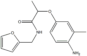 2-(4-amino-3-methylphenoxy)-N-(furan-2-ylmethyl)propanamide Structure