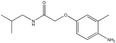 2-(4-amino-3-methylphenoxy)-N-isobutylacetamide Structure