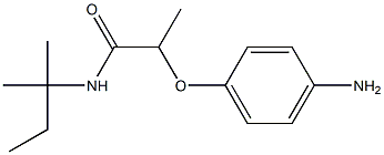 2-(4-aminophenoxy)-N-(2-methylbutan-2-yl)propanamide 구조식 이미지