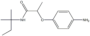 2-(4-aminophenoxy)-N-(2-methylbutan-2-yl)propanamide Structure