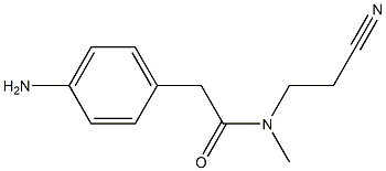 2-(4-aminophenyl)-N-(2-cyanoethyl)-N-methylacetamide Structure