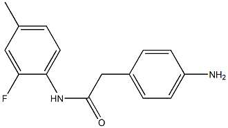 2-(4-aminophenyl)-N-(2-fluoro-4-methylphenyl)acetamide 구조식 이미지