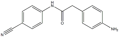 2-(4-aminophenyl)-N-(4-cyanophenyl)acetamide Structure