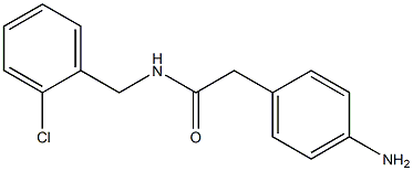 2-(4-aminophenyl)-N-[(2-chlorophenyl)methyl]acetamide 구조식 이미지