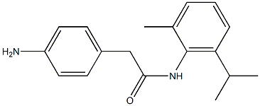 2-(4-aminophenyl)-N-[2-methyl-6-(propan-2-yl)phenyl]acetamide Structure