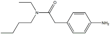 2-(4-aminophenyl)-N-butyl-N-ethylacetamide 구조식 이미지