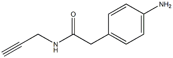 2-(4-aminophenyl)-N-prop-2-ynylacetamide 구조식 이미지