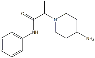 2-(4-aminopiperidin-1-yl)-N-phenylpropanamide 구조식 이미지