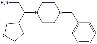 2-(4-benzylpiperazin-1-yl)-2-(oxolan-3-yl)ethan-1-amine Structure