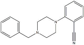 2-(4-benzylpiperazin-1-yl)benzonitrile 구조식 이미지