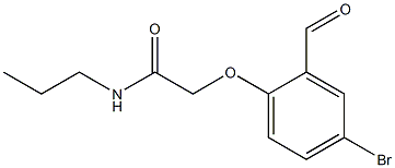 2-(4-bromo-2-formylphenoxy)-N-propylacetamide 구조식 이미지