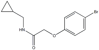 2-(4-bromophenoxy)-N-(cyclopropylmethyl)acetamide 구조식 이미지