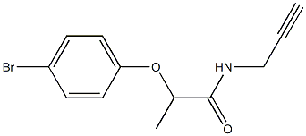 2-(4-bromophenoxy)-N-(prop-2-yn-1-yl)propanamide Structure