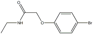 2-(4-bromophenoxy)-N-ethylacetamide Structure