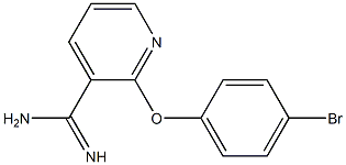 2-(4-bromophenoxy)pyridine-3-carboximidamide Structure