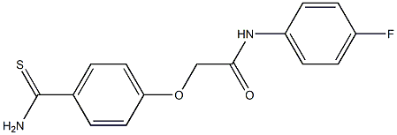 2-(4-carbamothioylphenoxy)-N-(4-fluorophenyl)acetamide 구조식 이미지
