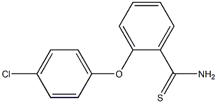 2-(4-chlorophenoxy)benzene-1-carbothioamide 구조식 이미지