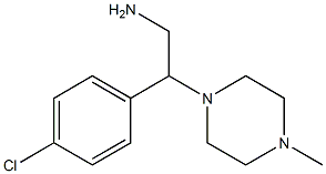 2-(4-chlorophenyl)-2-(4-methylpiperazin-1-yl)ethanamine Structure