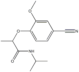 2-(4-cyano-2-methoxyphenoxy)-N-(propan-2-yl)propanamide Structure