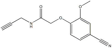 2-(4-cyano-2-methoxyphenoxy)-N-prop-2-ynylacetamide Structure