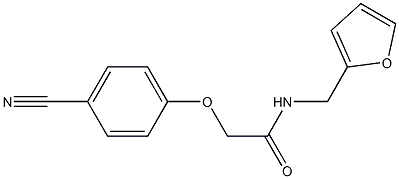 2-(4-cyanophenoxy)-N-(2-furylmethyl)acetamide Structure