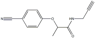 2-(4-cyanophenoxy)-N-(prop-2-yn-1-yl)propanamide Structure