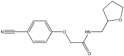 2-(4-cyanophenoxy)-N-(tetrahydrofuran-2-ylmethyl)acetamide Structure
