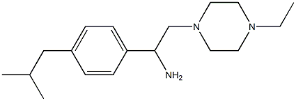 2-(4-Ethyl-piperazin-1-yl)-1-(4-isobutyl-phenyl)-ethylamine Structure