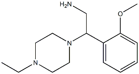 2-(4-ethylpiperazin-1-yl)-2-(2-methoxyphenyl)ethanamine Structure