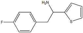 2-(4-fluorophenyl)-1-(thiophen-2-yl)ethan-1-amine Structure