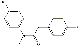 2-(4-fluorophenyl)-N-(4-hydroxyphenyl)-N-methylacetamide 구조식 이미지