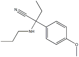 2-(4-methoxyphenyl)-2-(propylamino)butanenitrile Structure