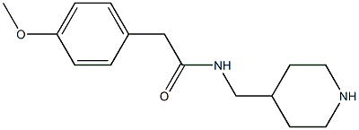 2-(4-methoxyphenyl)-N-(piperidin-4-ylmethyl)acetamide 구조식 이미지