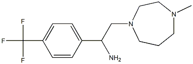 2-(4-methyl-1,4-diazepan-1-yl)-1-[4-(trifluoromethyl)phenyl]ethan-1-amine Structure