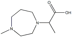 2-(4-methyl-1,4-diazepan-1-yl)propanoic acid Structure