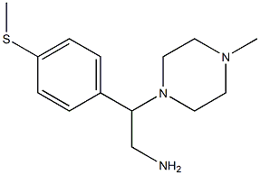 2-(4-methylpiperazin-1-yl)-2-[4-(methylsulfanyl)phenyl]ethan-1-amine Structure